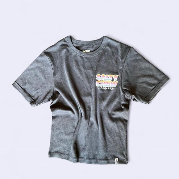 Salty Crew Black Cotton Tee - Picture 1 of 4